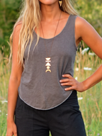 Tank Top: Scoop Neck Sleeveless Summer Top