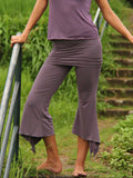 Skirted Yoga Pant, Flowy Slit Dance Pixie Pants