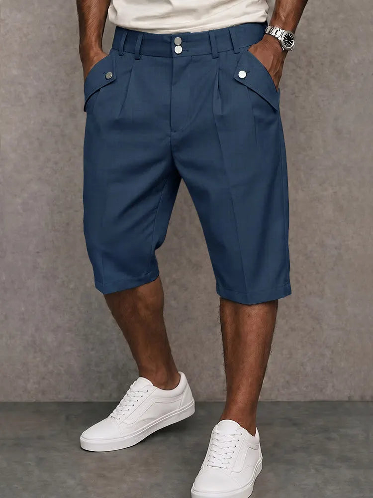 Smart Casual Summer Pinstripe Shorts