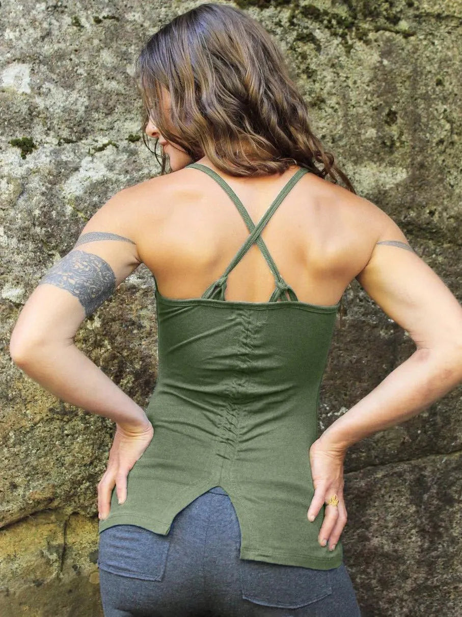 Adjustable Tank Top Womens Clothing Funky Yoga Wear- Yoga Shirt