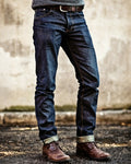 Vintage Dark Indigo Straight©\Leg Denim Jeans