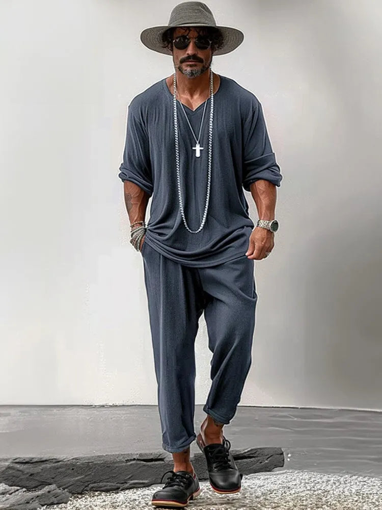 Soft Stretchy Simple 2-Piece Outfits