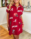 Football Helmet Sequined Dress
