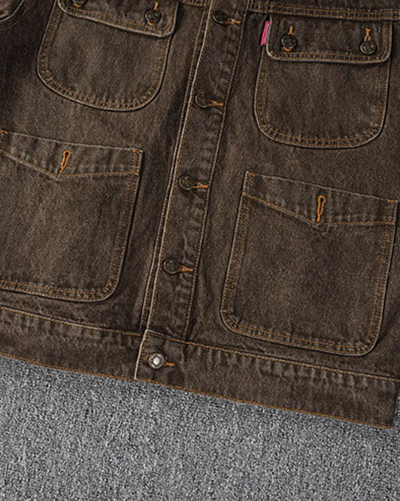 Vintage Pigment Dyed Four©\Pocket Work Denim Jacket