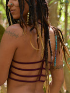 Strappy Crop Top: Boho Festival Strapless Top