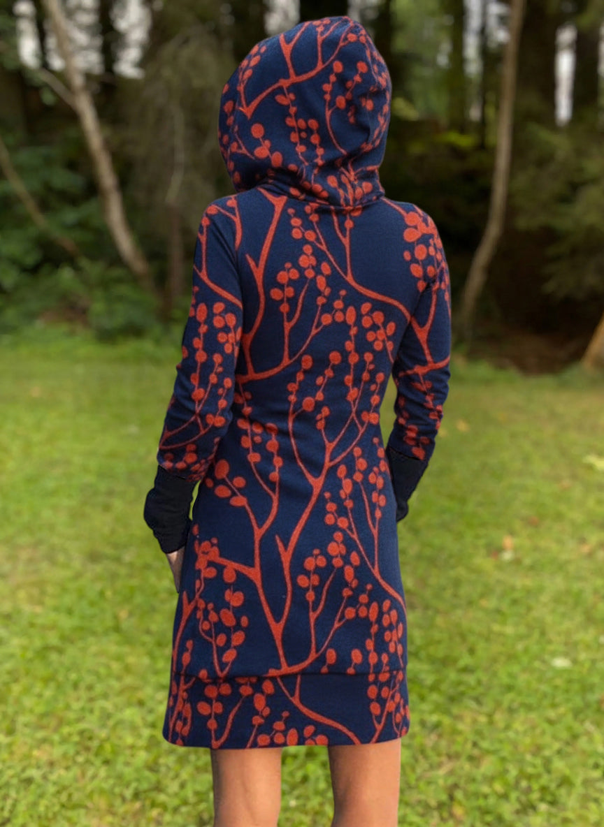 Forest Style Natural Cowl Neck Dress