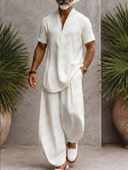 Minimalism Relaxed Fit Cotton Matching Set
