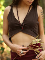 Boho Crop Top, Hippie Festival Tribal Clothing, Bohemian Summer Pixie Burning Man Outfit