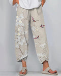 Floral Print Loose Casual Pants