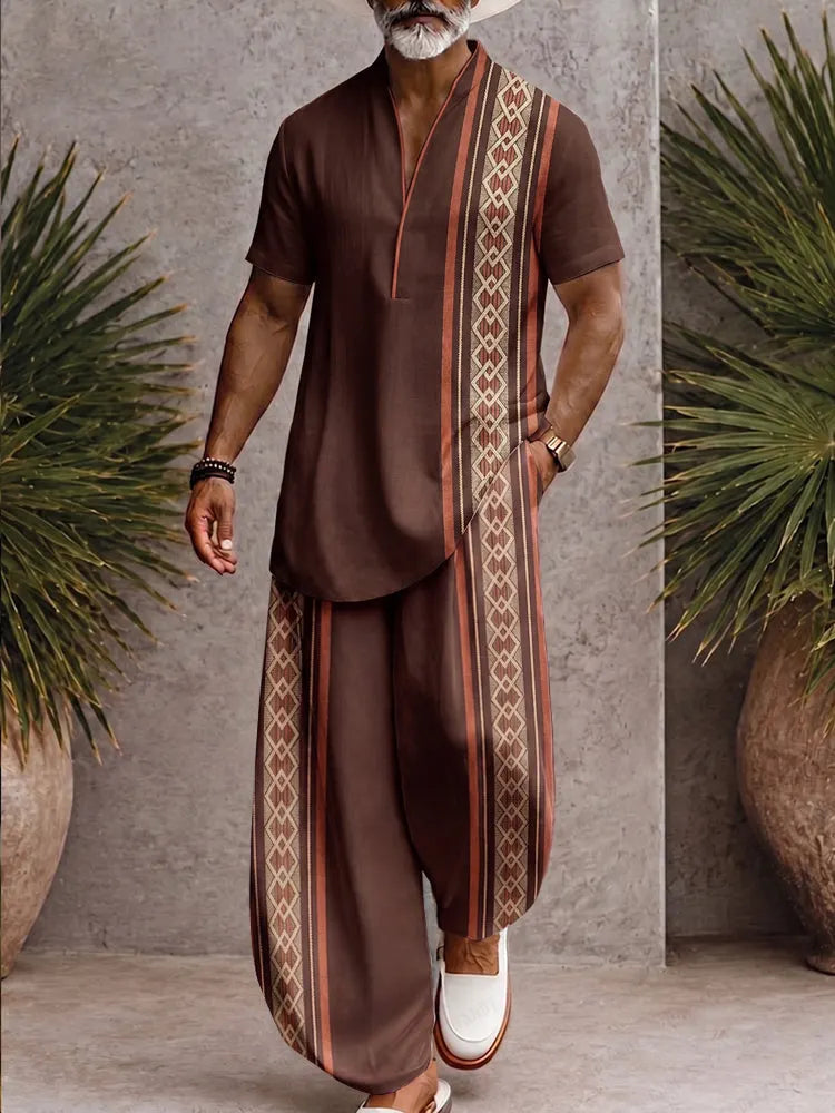 Fashion Comfort Printed Loose Fit Matching Set