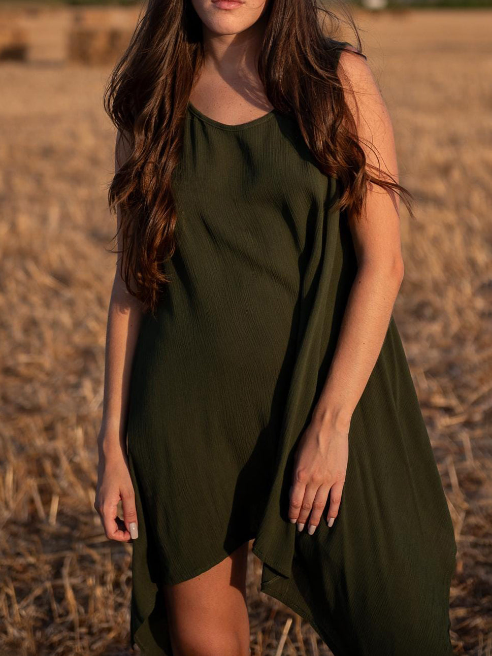 Sleeveless Boho Tunic With Lace Back ¨C Flowy Summer Tunic Dress