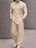 Modern Tailoring Refined Button Design Matching Set