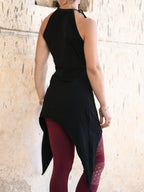 Asymmetrical Cotton Dress, Handmade Boho Summer Festival Flowy Hippie Style