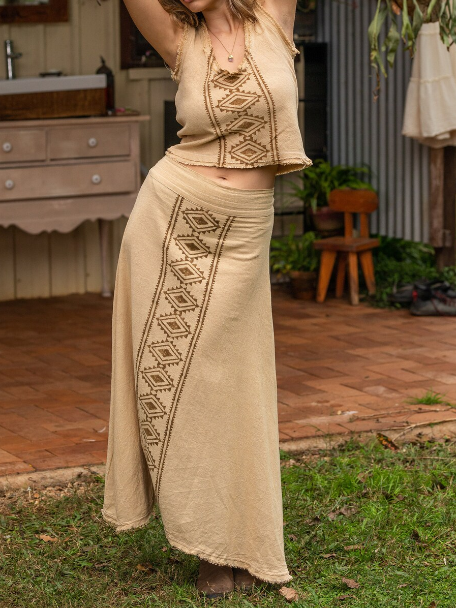 Tribal Top, Fairy Top, Festival Clothing, Raw Cotton Top, Forest Nymph Top