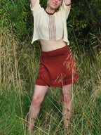 Loose Weave Cotton Top | Block Printed Front