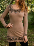 Ethnic Dress, Tribal Clothing, Sexy Short Dress, Boho Fairy Dress, Tribal Long Sleeve Dress