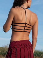 Strappy Crop Top: Boho Festival Strapless Top