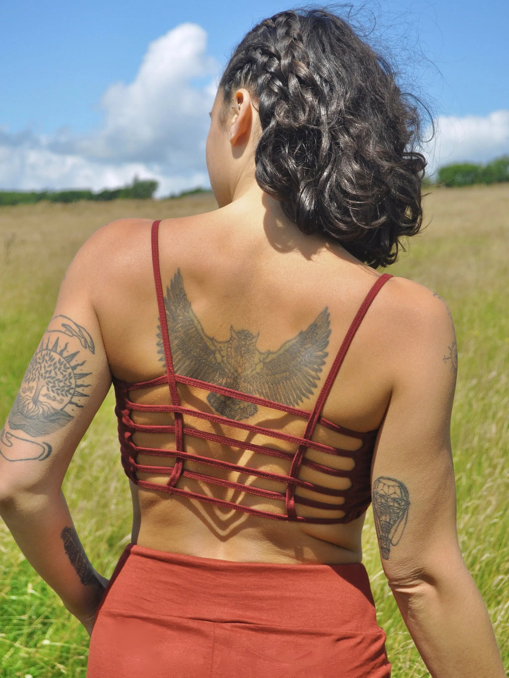 Cut Out Crop Top Bra ? Festival Caged Bralette ? Hippy Clothing ? Yantra Bra let Active Wear