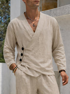 Minimalist Breathable Cotton 2-Piece Set