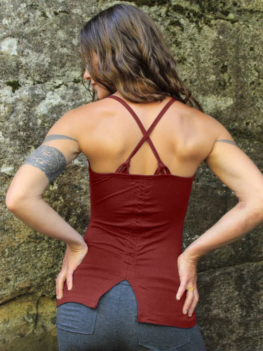 Adjustable Tank Top Womens Clothing Funky Yoga Wear- Yoga Shirt