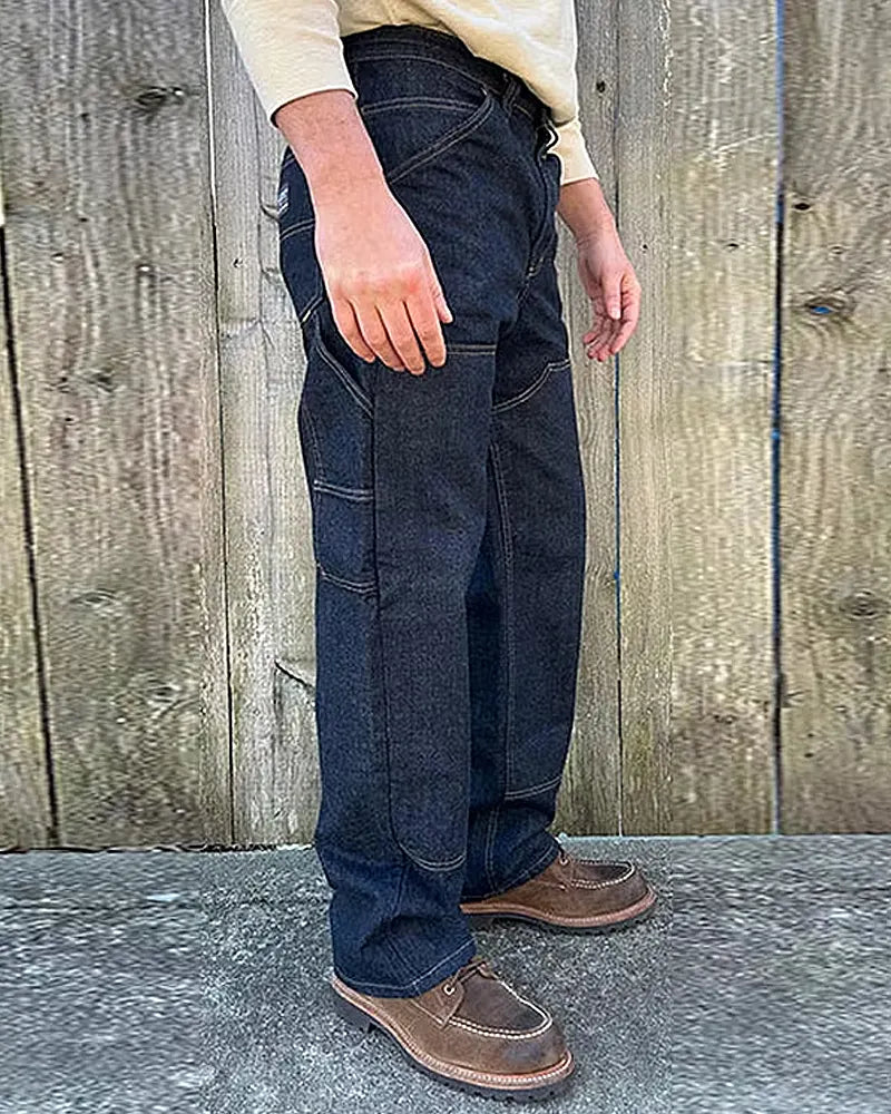 Vintage Raw©\Indigo Dark©\Blue Double©\Knee Denim Jeans