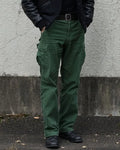 Vintage Forest Green Cargo Trousers