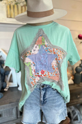Patchwork Star Cotton Tee