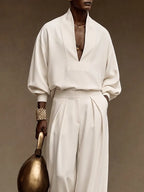 Minimalism Casual Designer Shirt and Pants Set